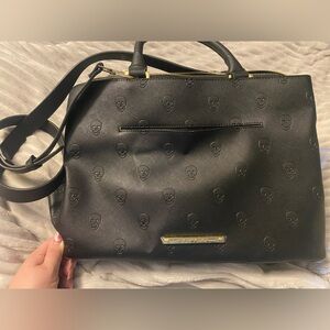 Betsey Johnson Black Skull Tote Bag
